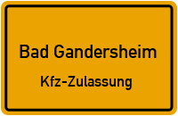 Zulassungstelle Bad Gandersheim